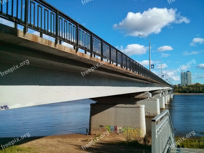 Permian Kama River Bridge Free Photos