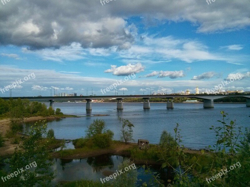 Permian Kama River Bridge Free Photos