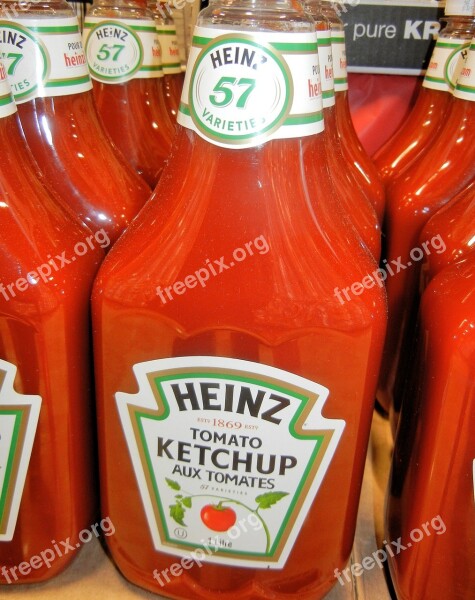 Ketchup Heinz Tomatoes Sugar Food