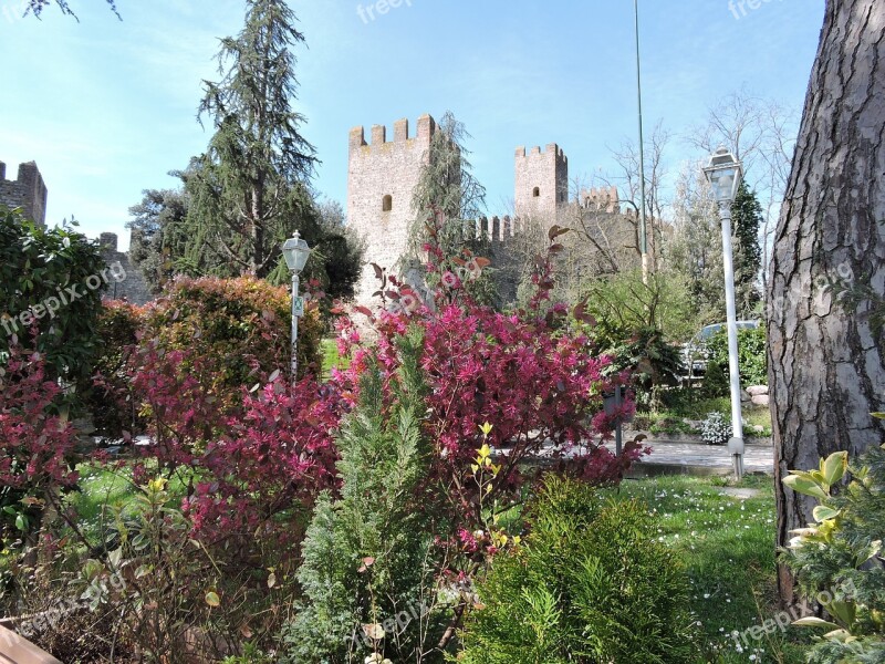 Garden Castle Spring Torre Medieval