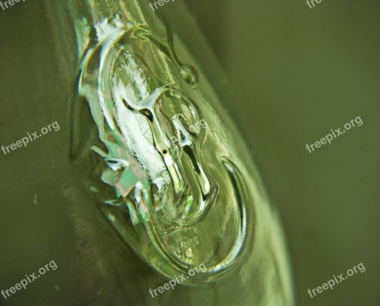 Macro Bottle Symbol Sign Letters