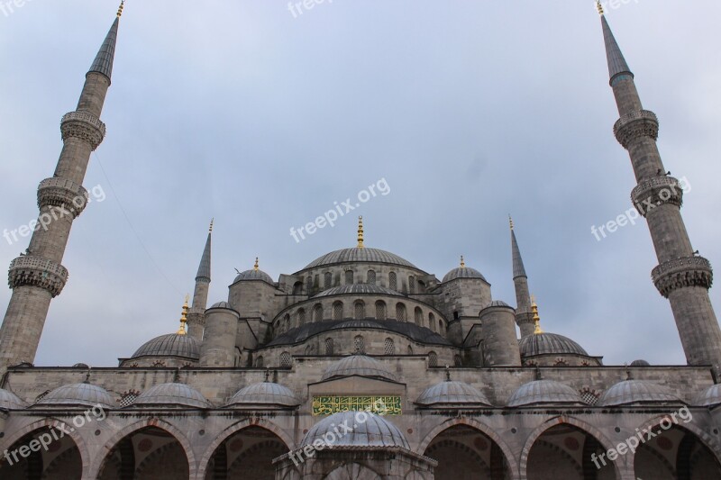 Istanbul Turkey Blue Mosque Mosque Monument