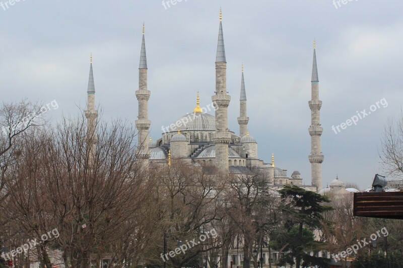 Istanbul Turkey Blue Mosque Mosque Monument