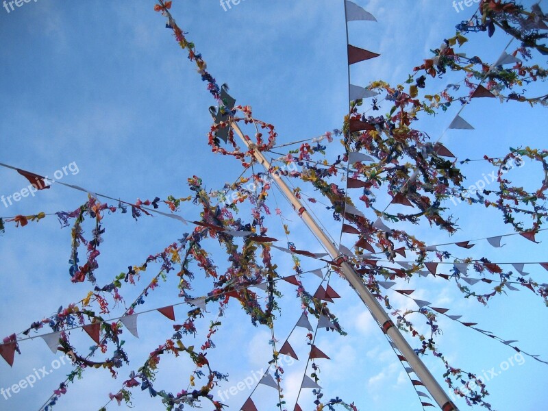 Padstow May Pole May Day Old 'oss May