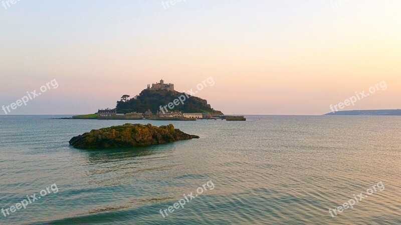 St Michael's Mount England Cornwall United Kingdom Coast