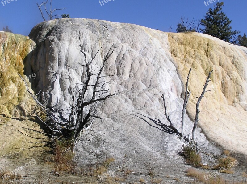 Yellowstone Orange Spring Water Minerals Free Photos