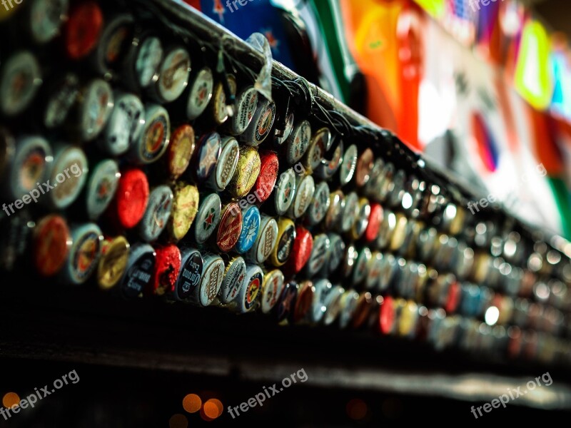 Bottle Caps Colorful Works Of Art Bottle The Lid