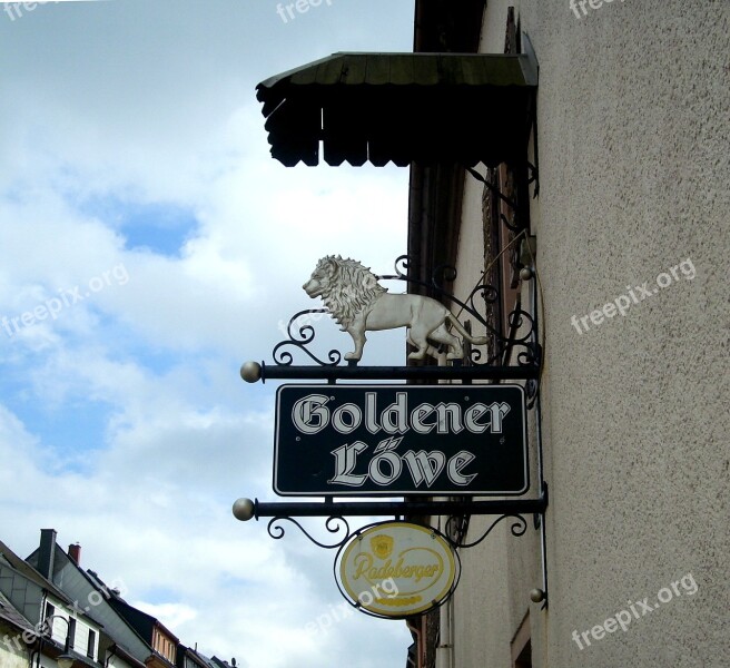 Shield Advertising Advertising Sign Inn Lion