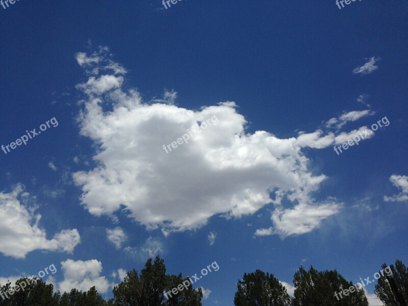 Sky Blue Heart Cloudscape Cloud