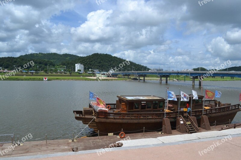 Boats Korea Rivers Free Photos