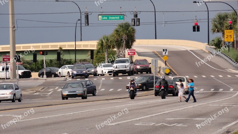 Highway Highway Entrance Cars Street Travel