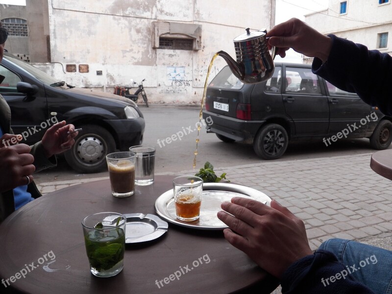 Pouring Tea Tea Shop Tea Moroccan Tea Free Photos