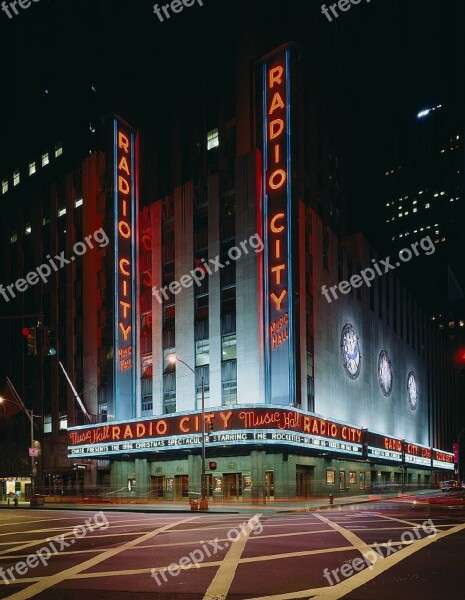 Radio City Music Hall Manhattan New York City Midtown