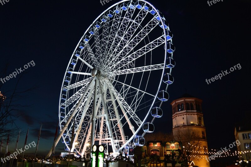 Düsseldorf Big Wheel Wheel Of Vision Germany Free Photos