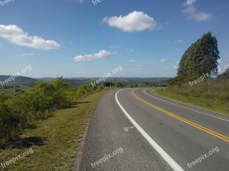 Road To Bage Rio Grande Do Sul Brazil Free Photos