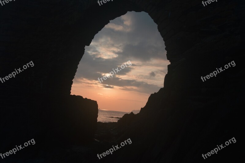 Bridge Ark Sunset Cloud Sea