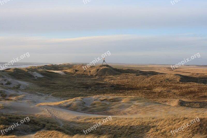 Denmark North Sea Dune Daymark Free Photos