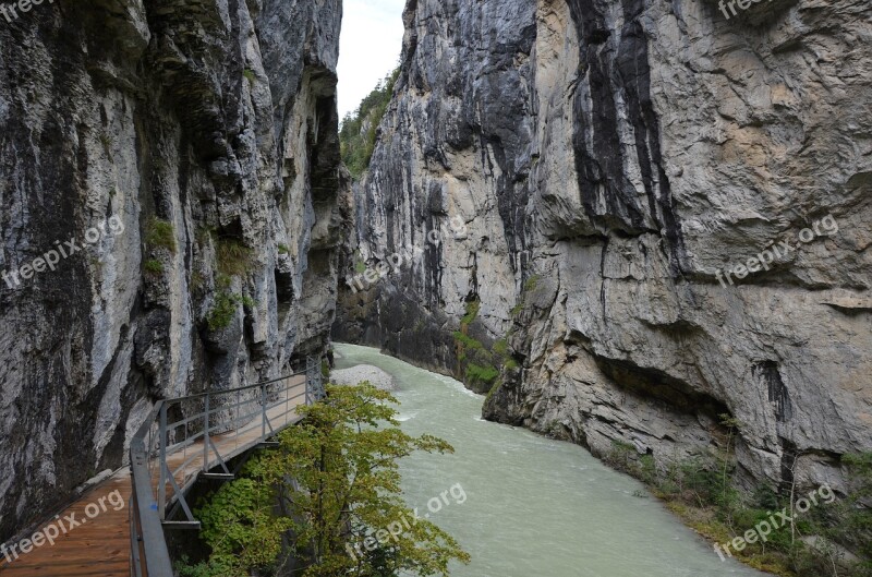 Gorge Switzerland Rock Free Photos