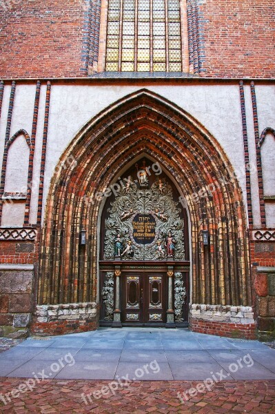 Nikolai Church In Stralsund Input Churches Entrance Church Architecture