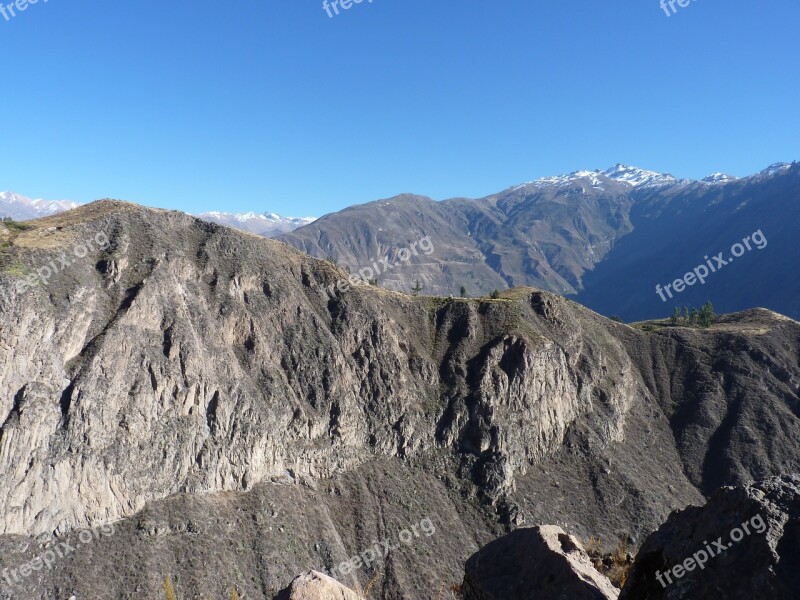 Colca Canyon Peru Landscape Free Photos