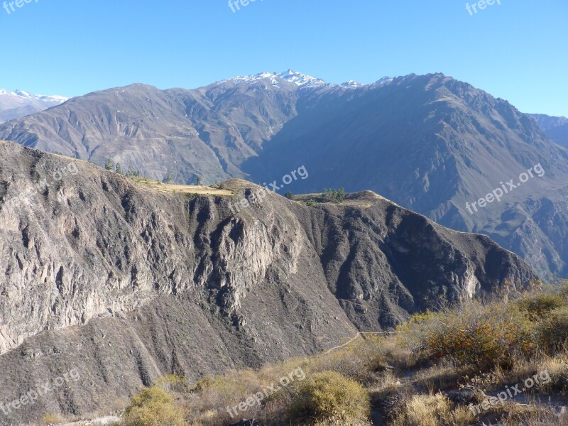 Colca Canyon Peru Landscape Free Photos