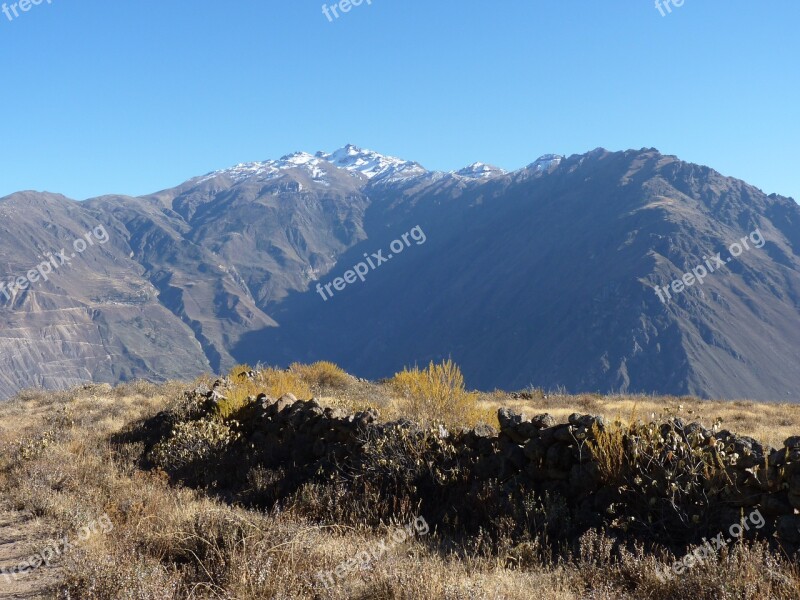 Colca Canyon Peru Landscape Free Photos