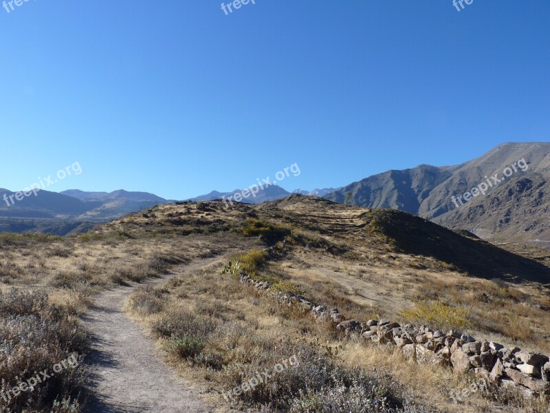 Colca Canyon Peru Landscape Free Photos