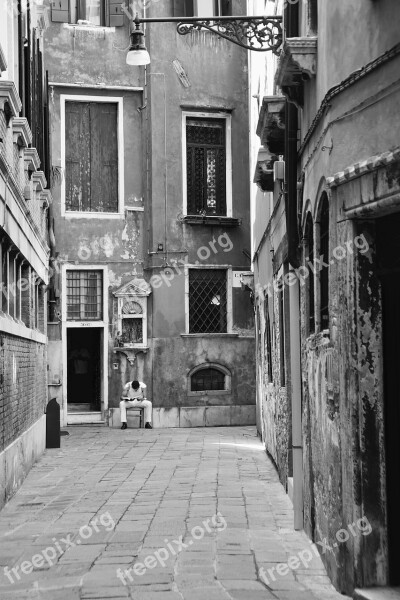 Vacations Venice Personal Black And White City Life