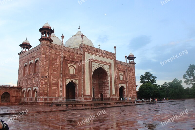 Taj Mahal Fort Agra India Free Photos