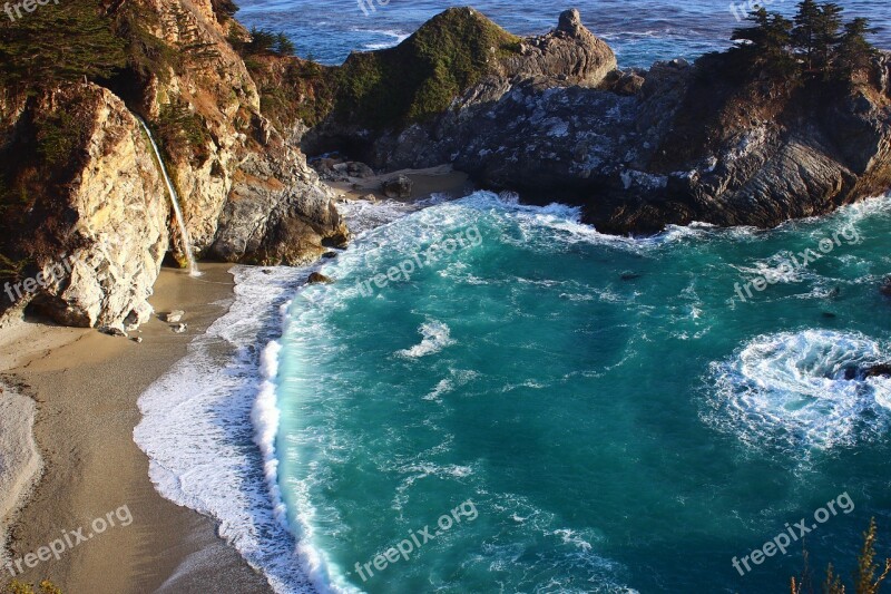 Big Sur Coast California Ocean Pacific