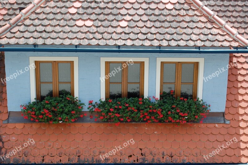 Rothenburg Window Historic Center Old House Facade