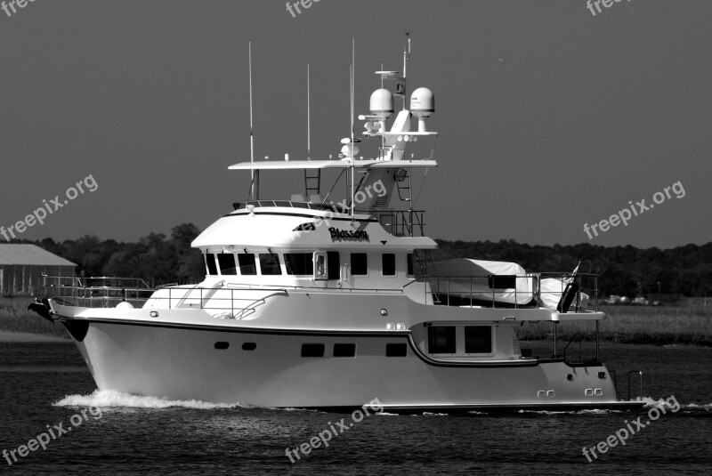 Luxury Yacht Boat Vessel Nautical Yacht