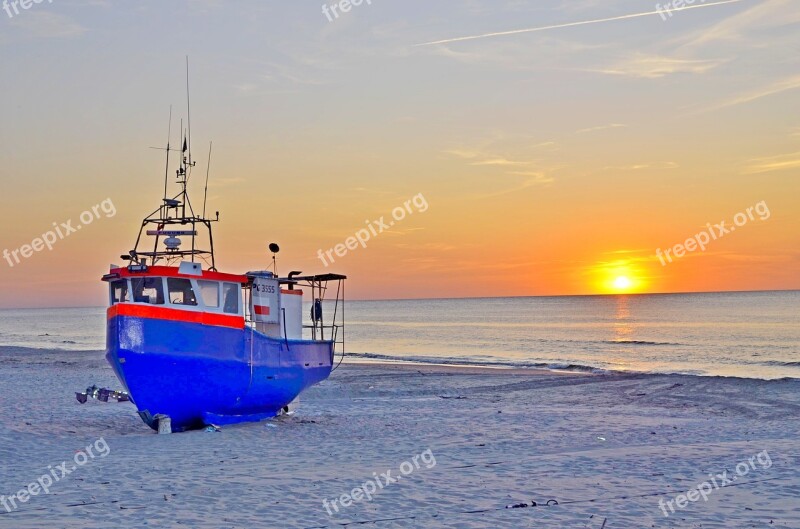 Krynica A Fishing Vessel The Baltic Sea Free Photos