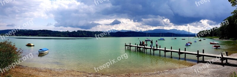 Lake Alpine Web Boats Clouds