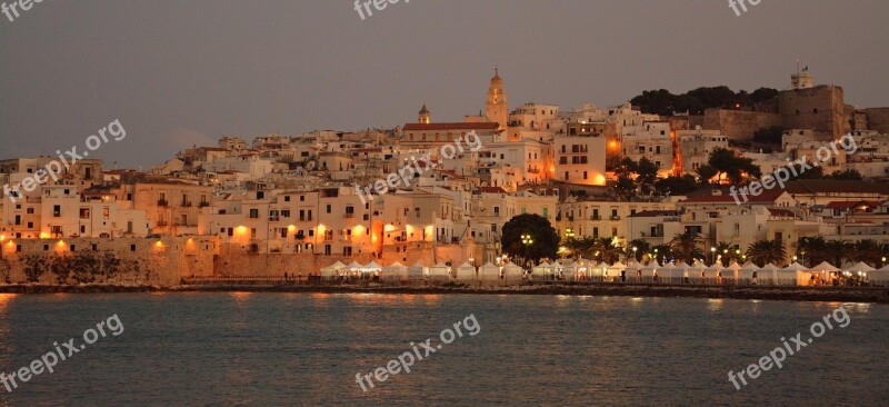 Vieste City Landscape Lights Lighting