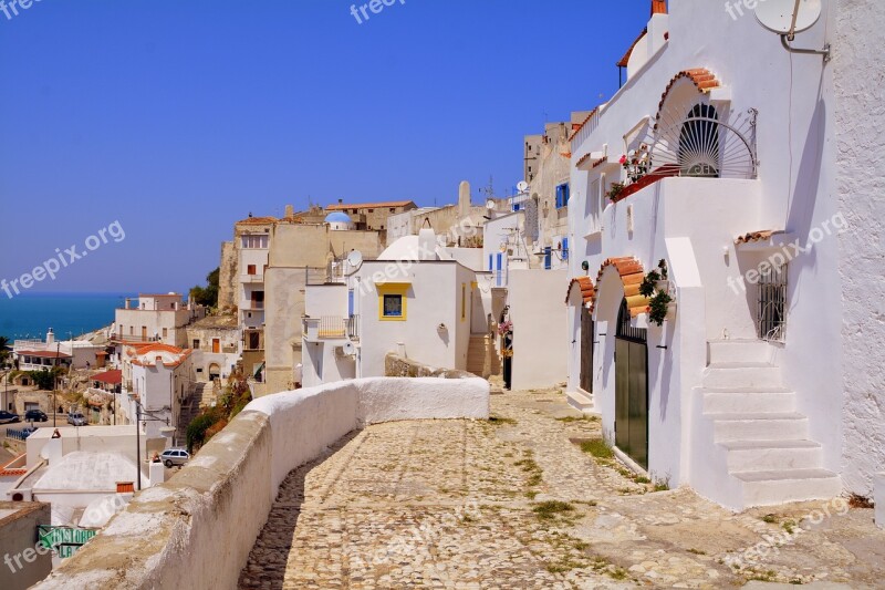 Houses Alley Picturesque Peschici Gargano