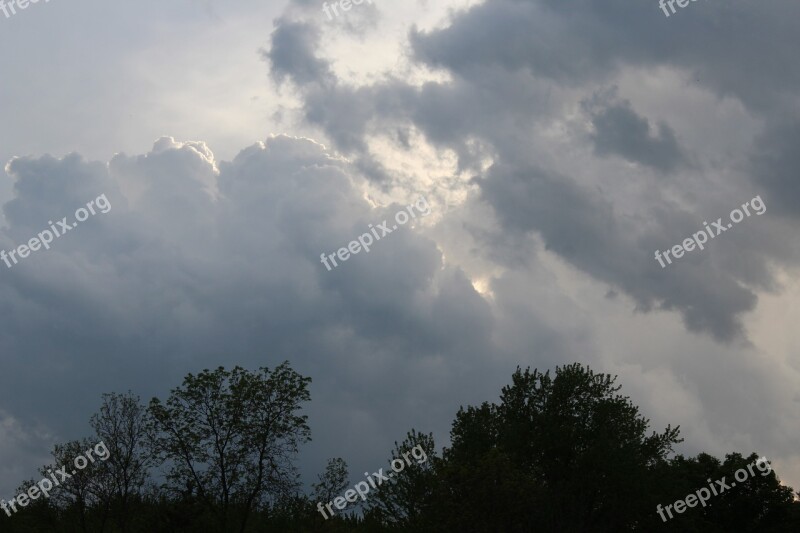 Cloud Thick Atmospheric Cloudscape Landscape