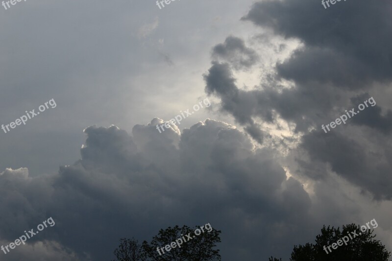 Cloud Thick Atmospheric Cloudscape Landscape