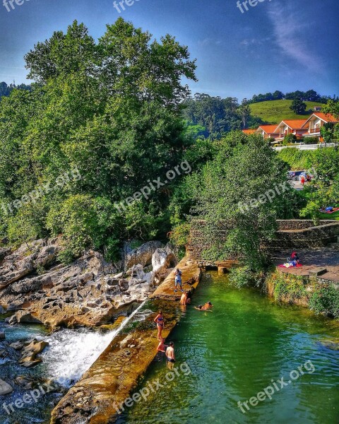 Landscape Summer River Take It Easy Nature