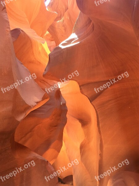 Antelope Canyon Usa Canyon Gorge Arizona