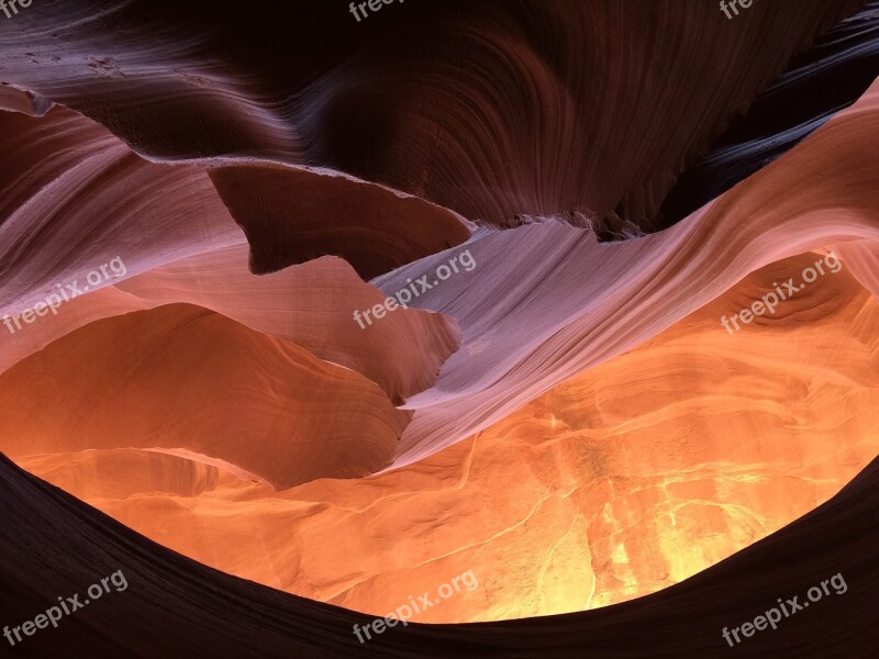 Antelope Canyon Usa Canyon Sand Stone Arizona