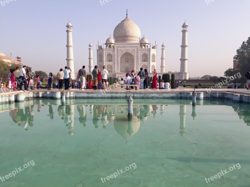 Tajmahal Historical River Taj Wonder