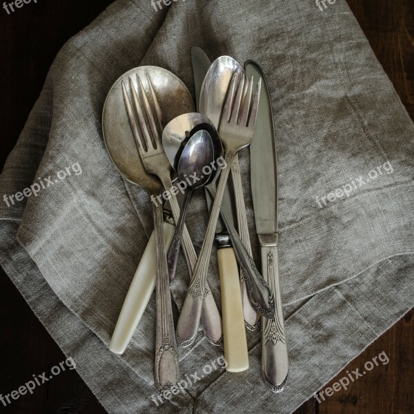 Vintage Utensils Kitchen Spoon Cutlery