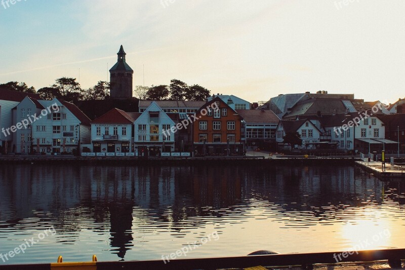 Stavanger Norway Landscape City Water