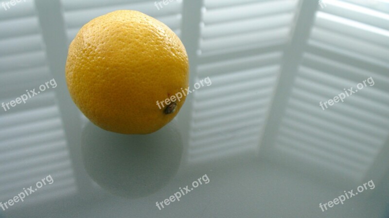 Lemon Reflection Glass Bright Shutters