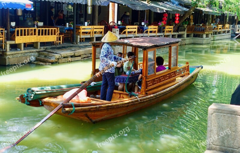 Canal Boat China Canal Channel Historic