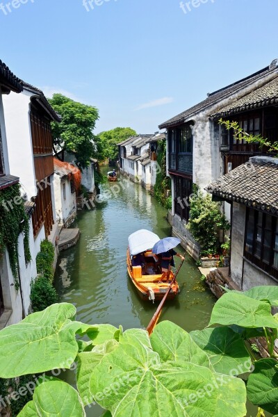 Canal Boat China Canal Channel Historic