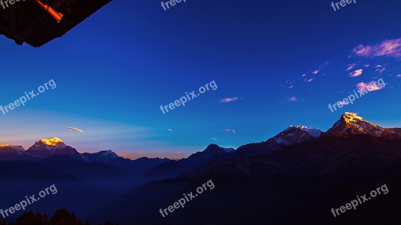 Mountain Himalayas Landscape Sky Rock