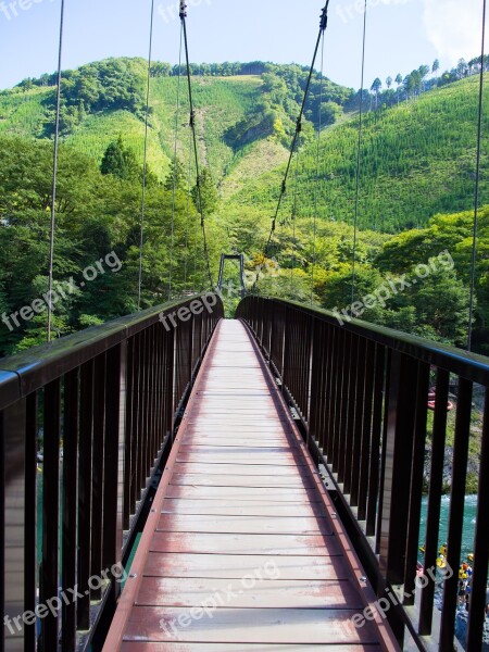 Bridge Suspension Bridge Mountain Architecture Travel