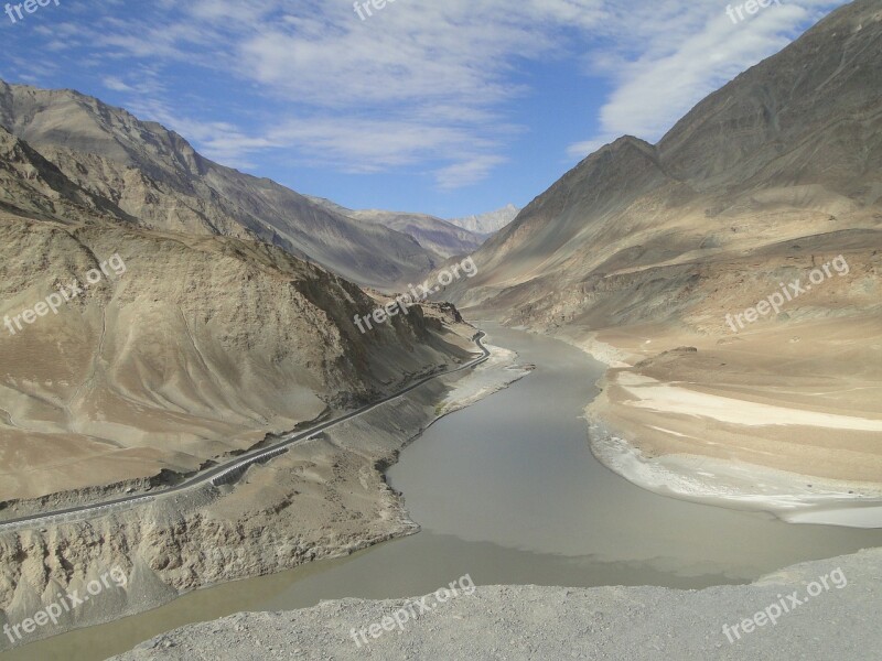 Himalaya Ladakh Indus River Free Photos